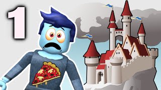 Nawiedzony Zamek w ROBLOX! 🏰 Odc 1 😅 BlueJane Gra w Escape Castle in the Sky Obby Adventure! 😁