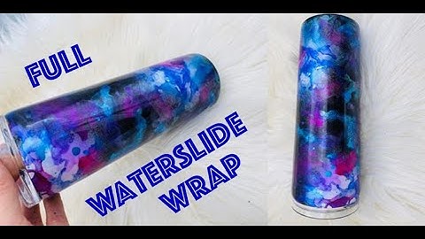 How to apply a full sheet waterslide wrap
