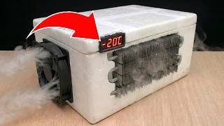 Genius Invention by a 65-Year-Old Man! 😱 -20°C Ice-Cold Air Cooler Using an Old Styrofoam Box ❄️