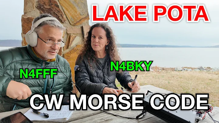 CW LAKE POTA Activation on our G90 | Wind and Pile-ups | Straight Key Morse Code