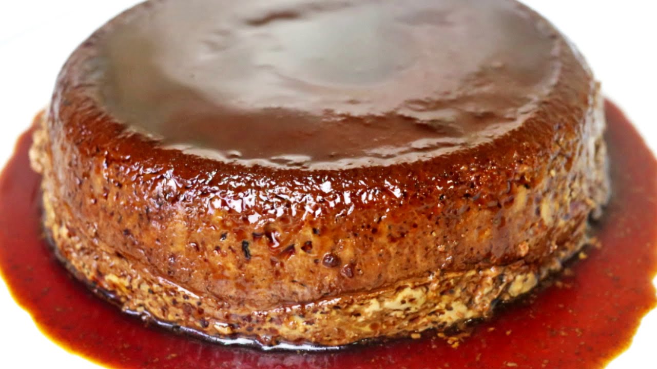 Flan de chocolate