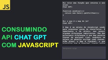 Consumindo API do Chat GPT com JavaScript 🔥