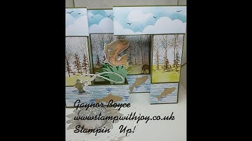 Double Pop Up Gate Fold Card Best Catch Stampin