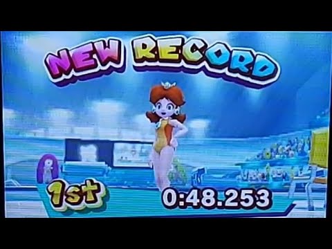 48.253s (PB) Aquatics 100m Backstroke (Daisy) Mario & Sonic at the London 2012 Olympic Games (3DS)