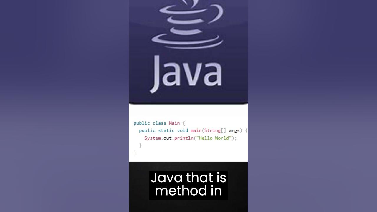 About JAVA Basic Syntax and Hello World Program. #shorts #java # ...