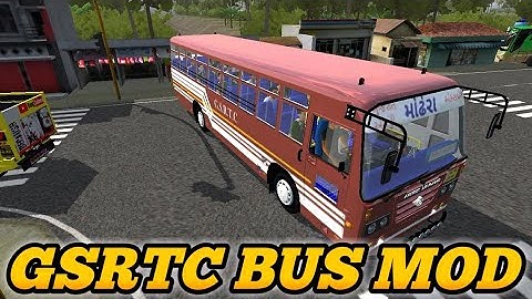 GSRTC Bus Driving In BUSSID | Bus Simulator Indonesia - Best Android Game Video