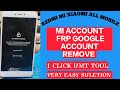 All Redmi Mi Account Unlock | FRP REMOVE 1 CLICK UMT TOLL | Redmi Note 4 Mi Account Remove