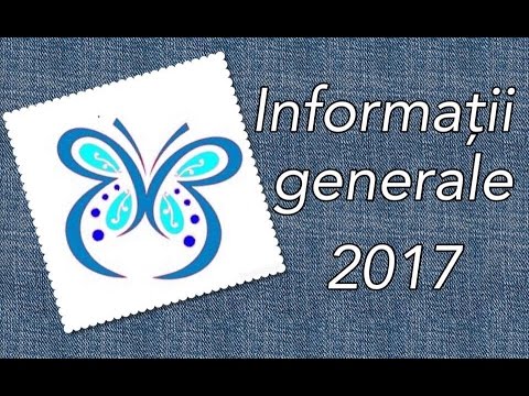 Informatii generale 2017 - YouTube