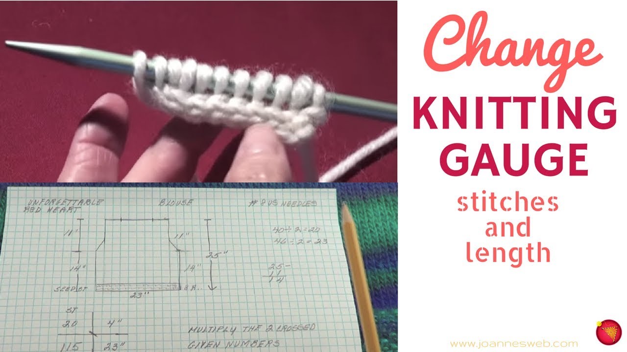 Knitting Stitch Gauge Chart