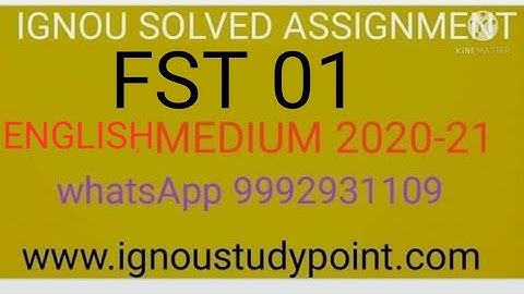 FST 01 english Solved assignment 2020-21 // 9992931109 for pdf