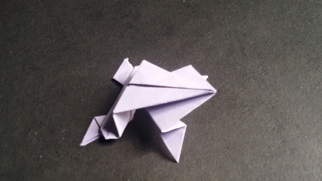 Origami jumping frog/paper jumping frog(Nepali style) YouTube