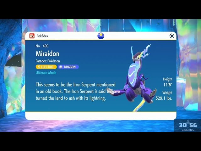 Miraidon  Pokédex