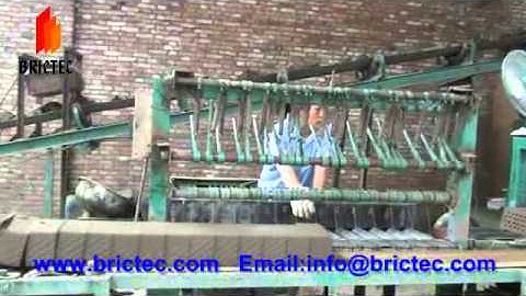 red clay bricks machine,semi-automatic brick cutter,manual stacking bricks to dryer cart