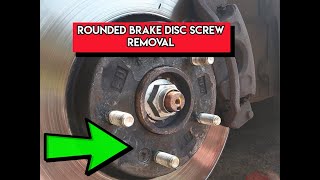 Remove rounded off brake disc screw DIY in minutes