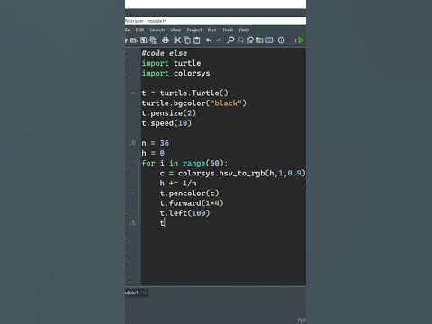 Cool Python Turtle Graphics | Codding Status #shorts - YouTube