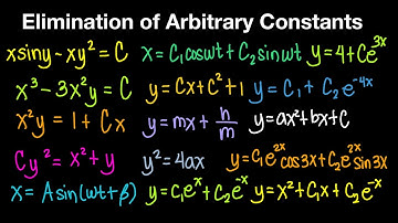 Elimination of Arbitrary Constants Part 2 (Combination Method) (Differential Equations)| Live Stream