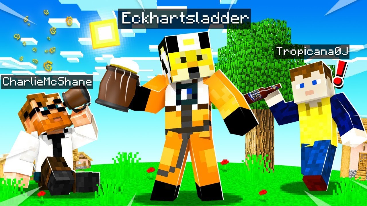 Can we Survive DRUNK MINECRAFT?! | EP #1 (ft. EcksCrew)