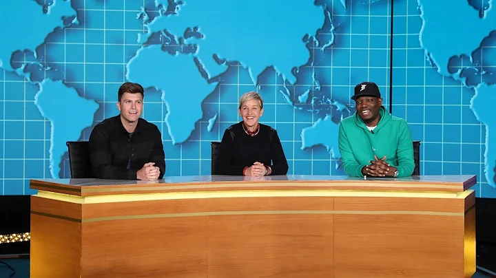 Ellen Joins Michael Che and Colin Jost for 'Weekda...