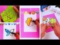 DIY Manualidades con papel  fáciles | Arte satisfactorio para colorear | Cómo hacer llaveros kawaii