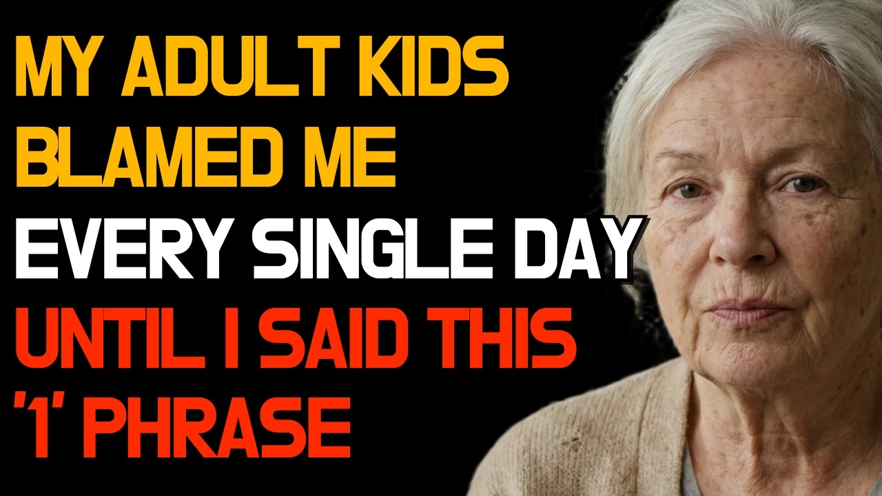When Your Children Blame You Every Day, Say THIS One Phrase