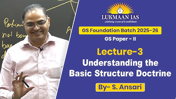 Understanding the Basic Structure Doctrine | By S. Ansari | Lukmaan IAS |