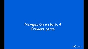 01- Navegacion ionic 4