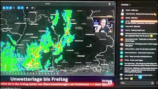 Kachelmannwetter Antwort von FABIAN  im Livestream auf meine Frage und erklärt Vb 2002 / 2013