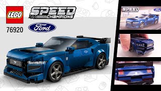 LEGO Speed Champions Ford Mustang Dark Horse Sports Car (76920)[344 pcs] Review | TBBR