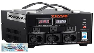 VEVOR Power Converter 3000W Durable Step Up Down Unit Switches between 110V