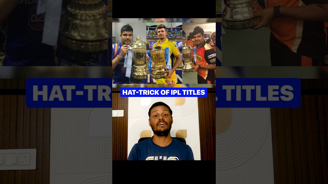 HATRICK OF TITLES IN IPL #shorts #ipl #cricket