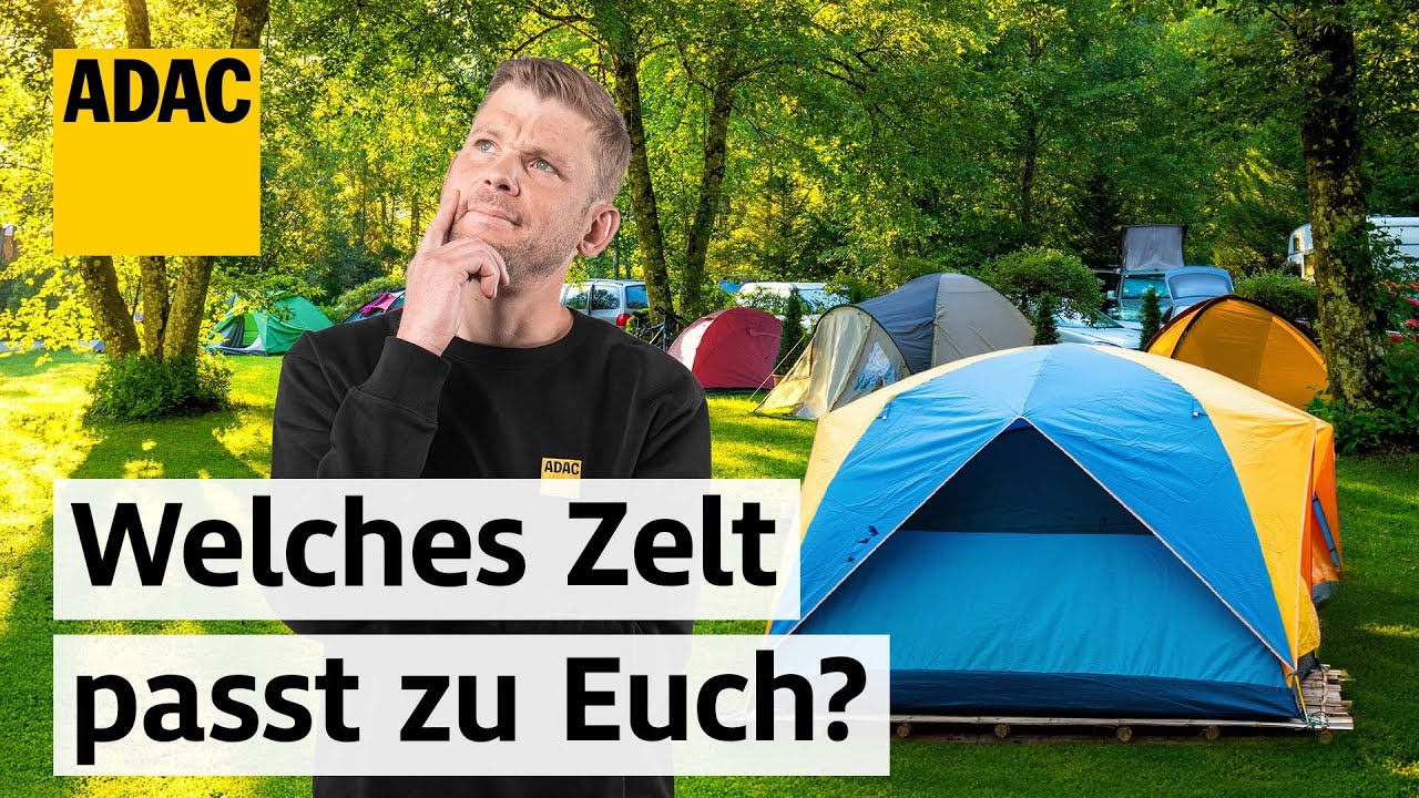 Zelte im Check: Wir vergleichen Zelt-Typen fr Euch | ADAC & PiNCAMP