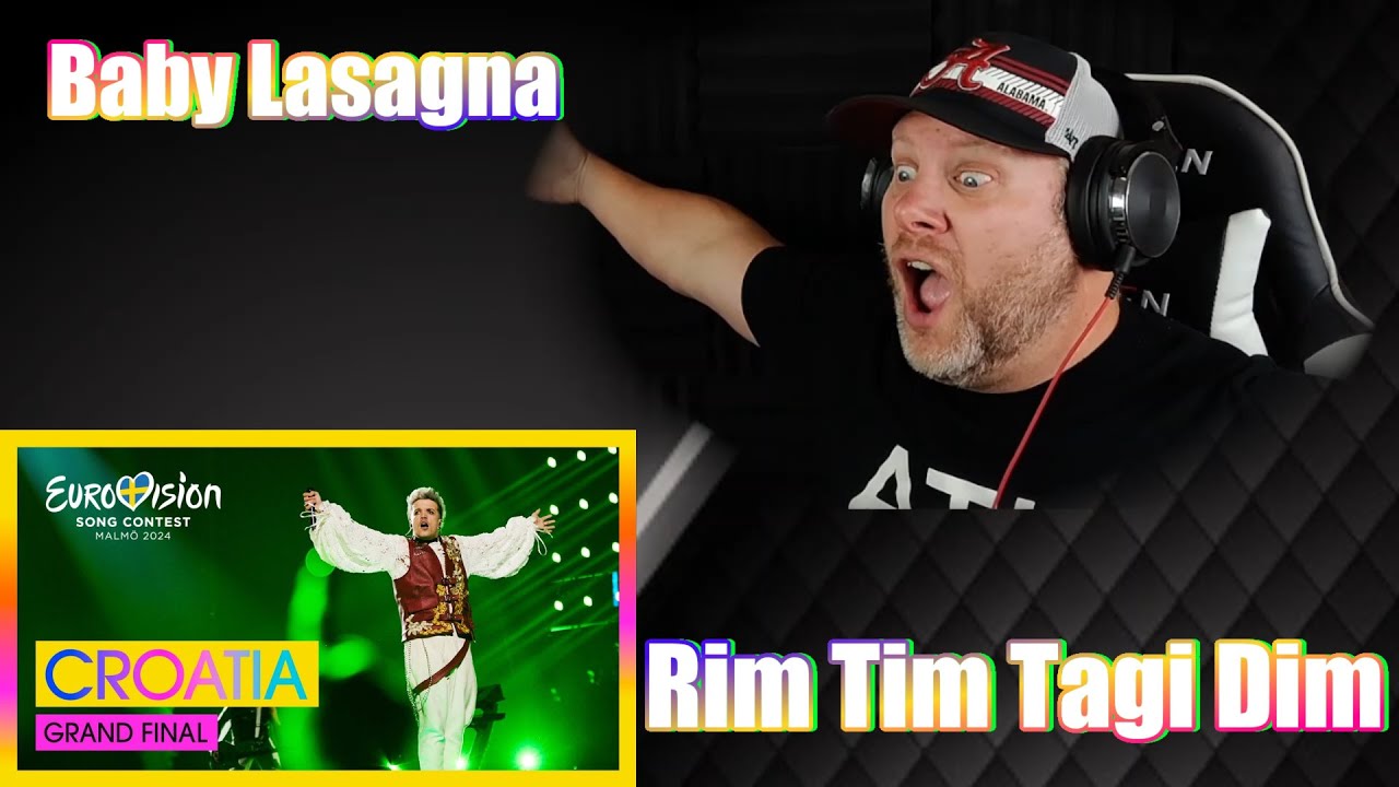 Americans React to Baby Lasagna - Rim Tim Tagi Dim | Croatia 🇭🇷 | Grand Final | Eurovision 2024