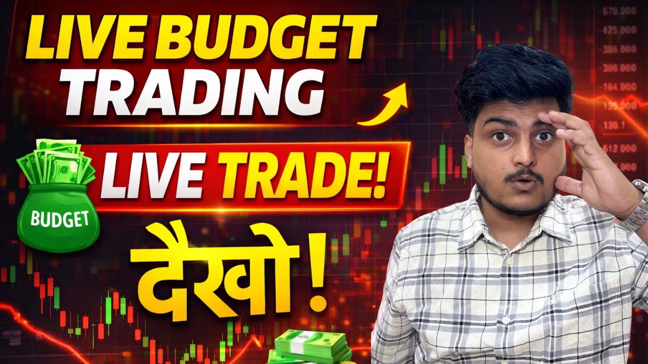 Live Budget Trading In NIFTY  | 1 february  | 