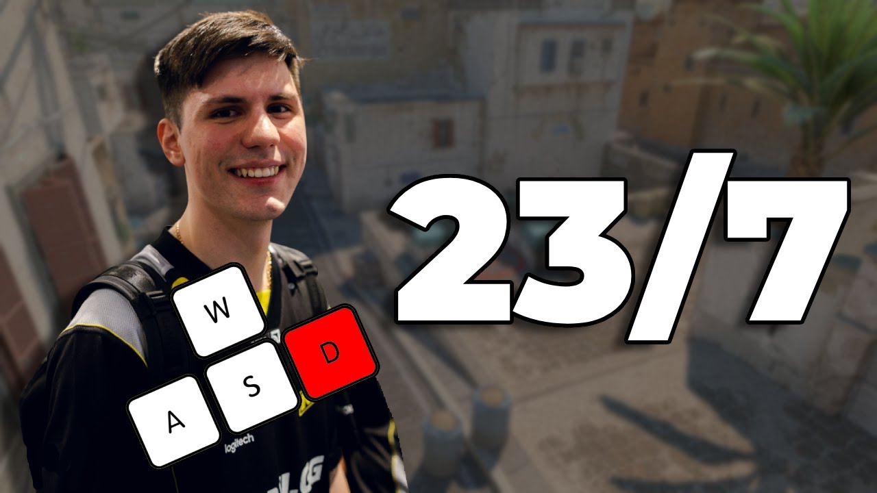 b1t POV on Faceit with keystrokes | 23/7 | CS2 PRO POVs