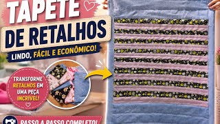 Esse detalhe faz toda a diferença no tapete de retalhos!