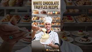 White Chocolate Truffles Recipe 🍫 | Super Creamy &amp; Easy #WhiteChocolateTruffles #TrufflesRecipe
