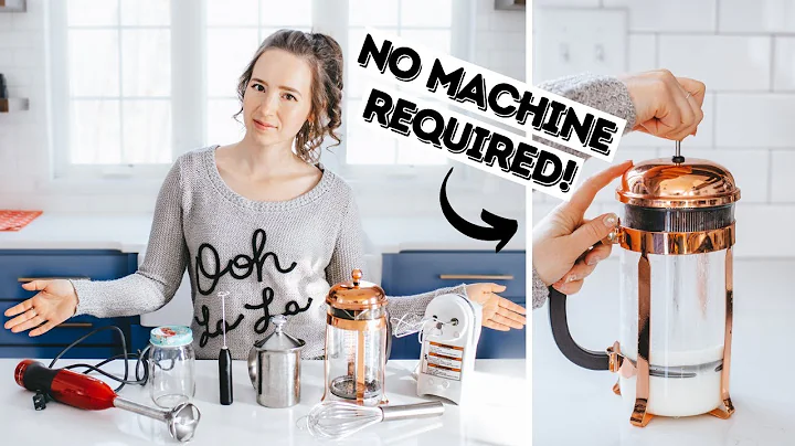 How to Froth Milk Without Machine at Home - How to Froth Milk for Lattes Without a Machine!