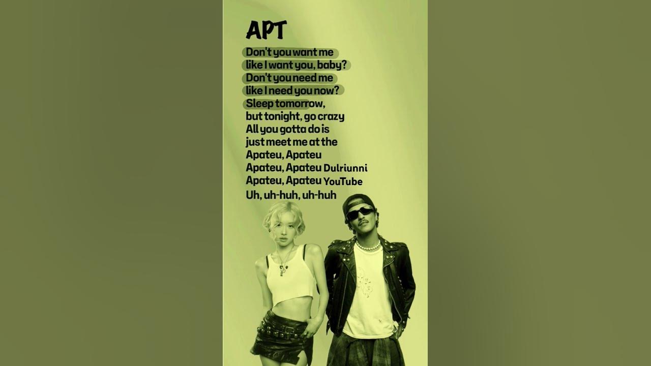 🌼 APT. | Rosé & Bruno