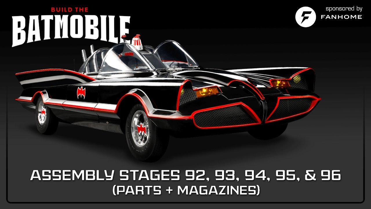 FANHOME 1966 Batmobile Live Build - Assembly Stages 92-96 - YouTube