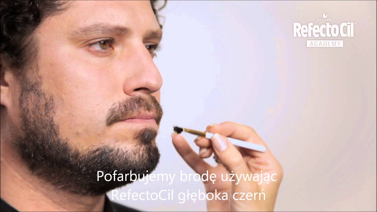 Refectocil Koloryzacja Brody Glęboką Czernią Youtube