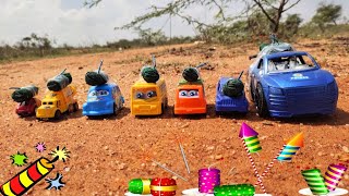 Dangerous Wala Testing EXPERIMENT ROCKETS WITH TOY CAR ||Diwali   Monster Car||Powered Car with