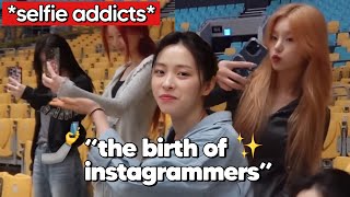 ryujin clowning her members for being instagrammers