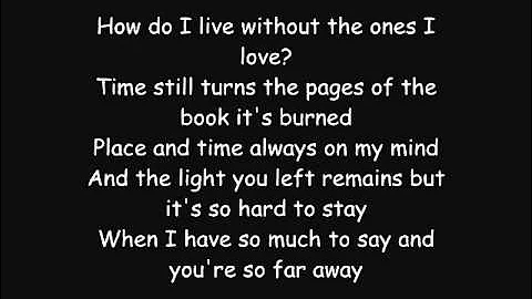 Avenged Sevenfold - So Far Away LYRICS