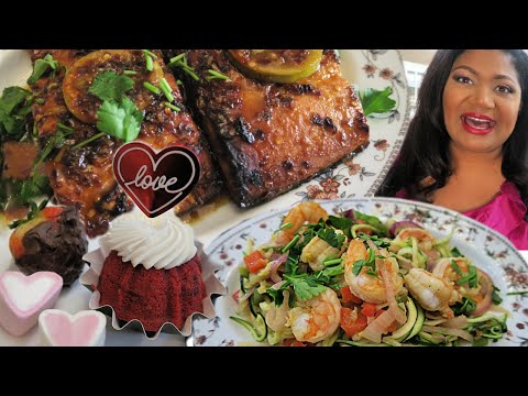 cook,-clean-&-decorate-|-valentine's-day-2020-|-spicy-honey-baked-salmon,-shrimp-scampi-&-more-...