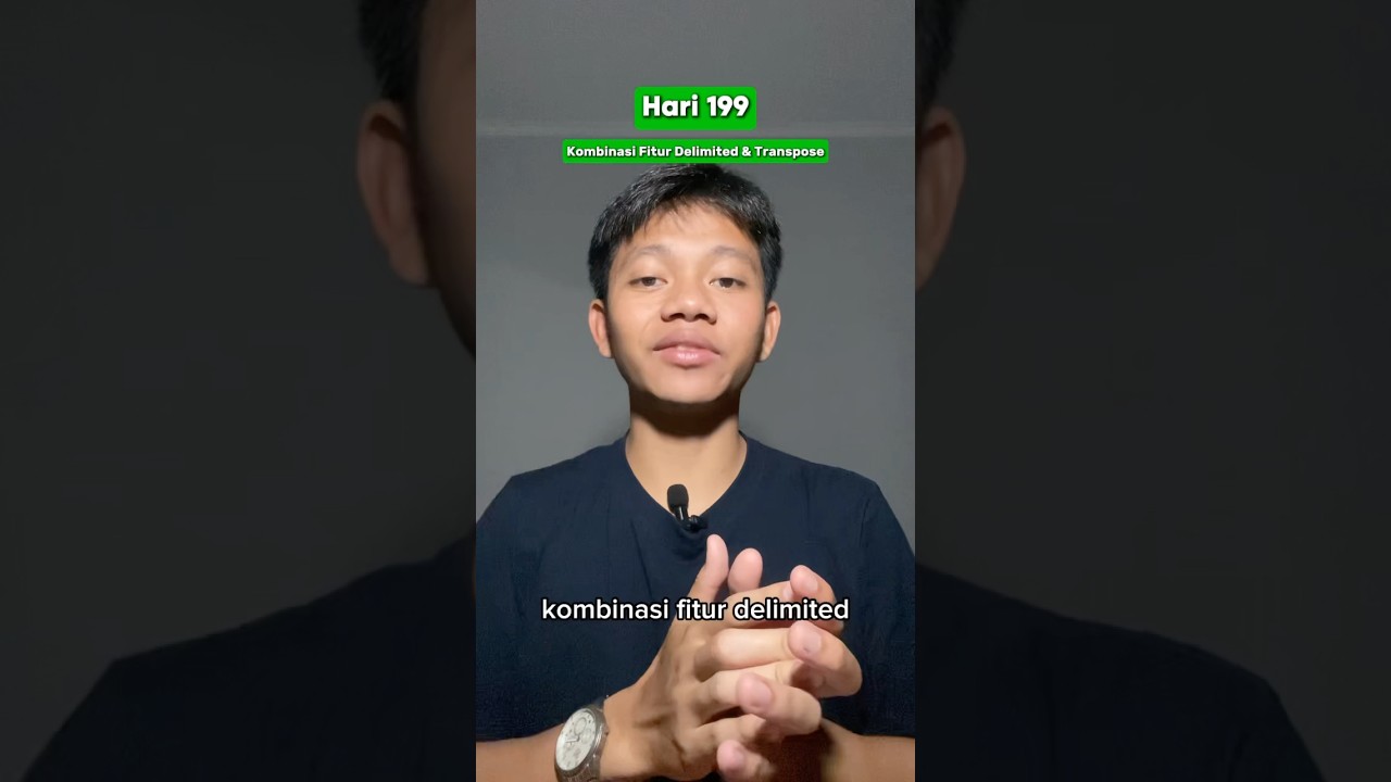 Day 199 | Delimited & Transpose 