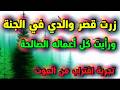أكرمني الله بزيارة قصر والدي في الجنة ثم أراني كل أعماله الصالحة
