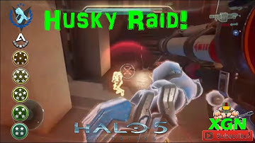 Halo 5 Husky Raid CTF Social Arena gameplay Montage!