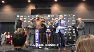 Jermell Charlo vs. Tony Harrison Weights \& Face Off