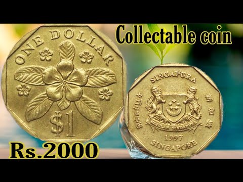 One Dollar Coin Value Singapore $1 Coin Value 2000/currency Rate In Pkr,inr Today..