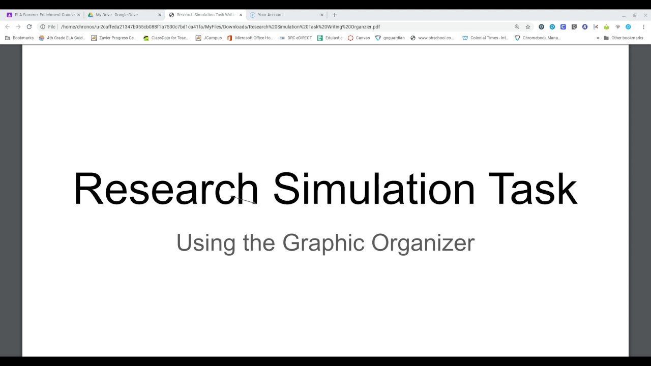 what is a research simulation essay